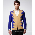 ODM Vêtements de mode V-Neck Irregular Stripe Man Cardigan